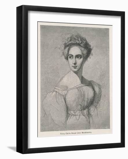 Fanny Caecilie Mendelssohn Sister of Felix Mendelssohn and a Composer in Her Own Right-Fillebrown-Framed Art Print