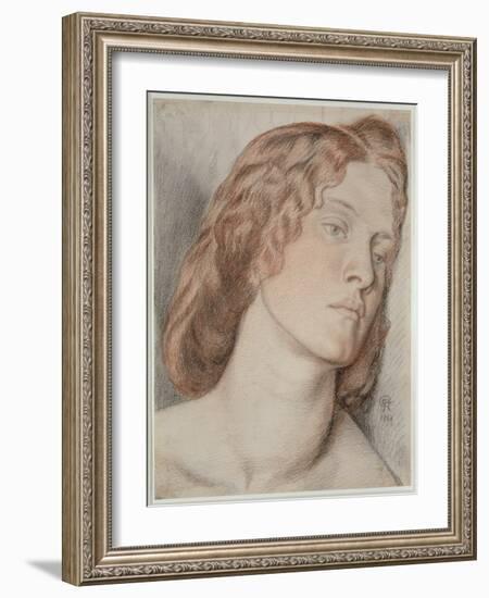 Fanny Cornforth, Study for 'Fair Rosamund', 1861-Dante Gabriel Rossetti-Framed Giclee Print