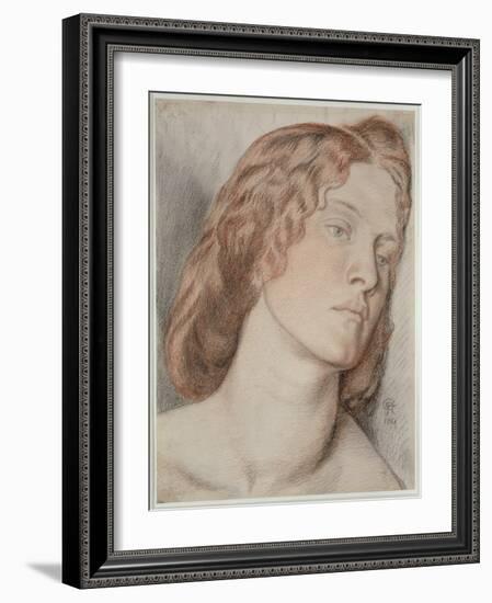 Fanny Cornforth, Study for 'Fair Rosamund', 1861-Dante Gabriel Rossetti-Framed Giclee Print