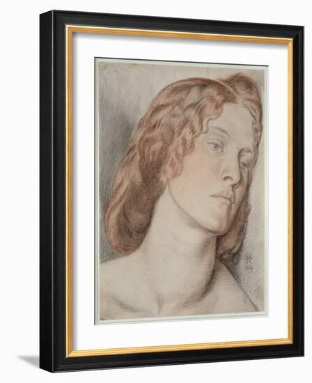 Fanny Cornforth, Study for 'Fair Rosamund', 1861-Dante Gabriel Rossetti-Framed Giclee Print