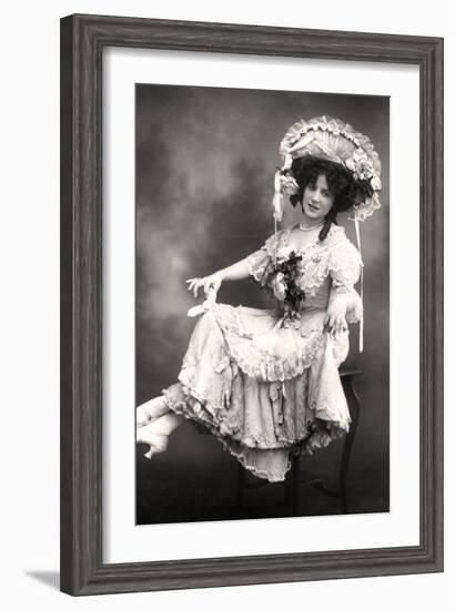 Fanny Dango (1878-197), Singer and Dancer, Early 20th Century-Foulsham and Banfield-Framed Photographic Print