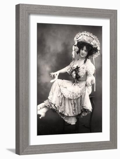 Fanny Dango (1878-197), Singer and Dancer, Early 20th Century-Foulsham and Banfield-Framed Photographic Print