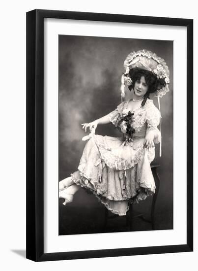 Fanny Dango (1878-197), Singer and Dancer, Early 20th Century-Foulsham and Banfield-Framed Photographic Print