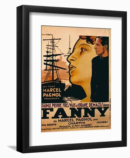 Fanny, from Left: Orane Demazis, Pierre Fresnay, 1932-null-Framed Premium Giclee Print