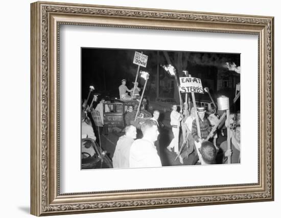 Fans at the Minnesota- Iowa Game and Football Weekend, Minneapolis, November 1960-Francis Miller-Framed Photographic Print