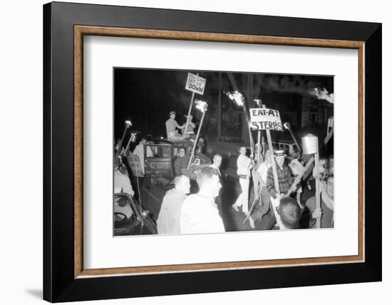 Fans at the Minnesota- Iowa Game and Football Weekend, Minneapolis, November 1960-Francis Miller-Framed Photographic Print