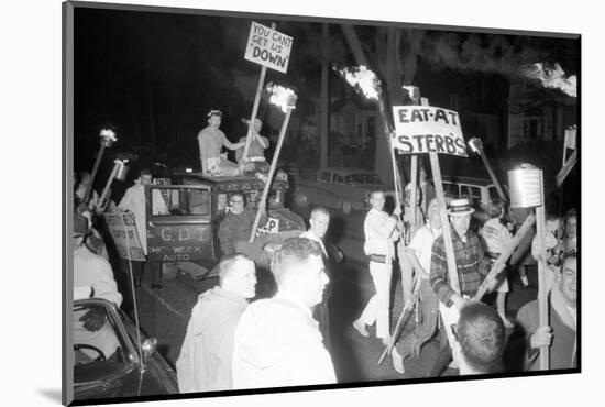 Fans at the Minnesota- Iowa Game and Football Weekend, Minneapolis, November 1960-Francis Miller-Mounted Photographic Print