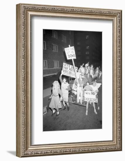 Fans at the Minnesota- Iowa Game and Football Weekend, Minneapolis, November 1960-Francis Miller-Framed Photographic Print