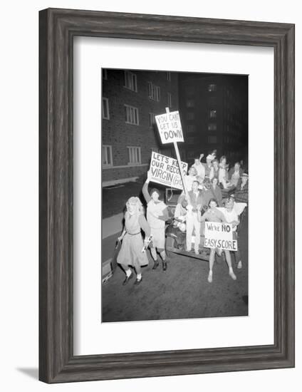 Fans at the Minnesota- Iowa Game and Football Weekend, Minneapolis, November 1960-Francis Miller-Framed Photographic Print