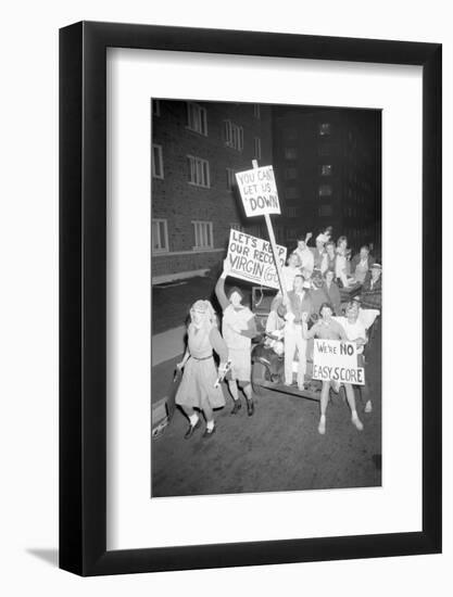 Fans at the Minnesota- Iowa Game and Football Weekend, Minneapolis, November 1960-Francis Miller-Framed Photographic Print