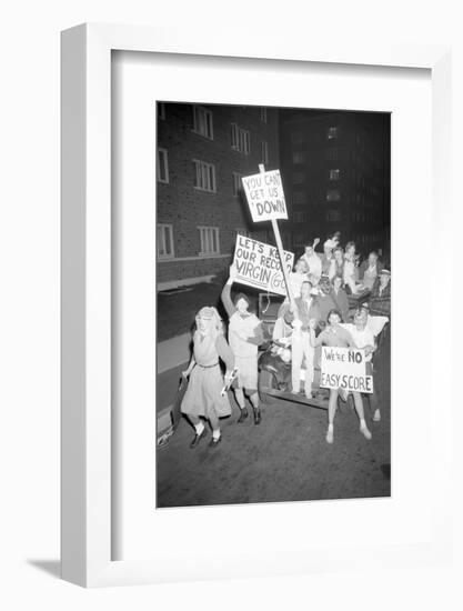 Fans at the Minnesota- Iowa Game and Football Weekend, Minneapolis, November 1960-Francis Miller-Framed Photographic Print