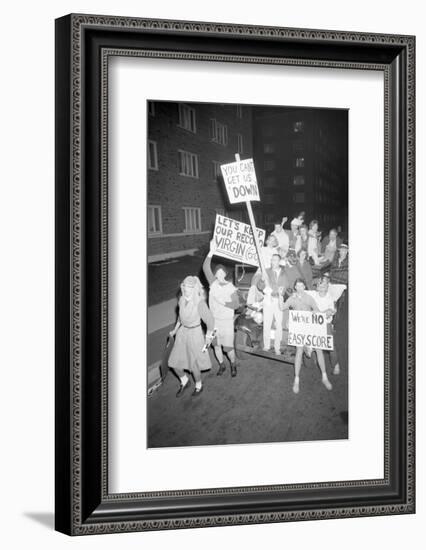 Fans at the Minnesota- Iowa Game and Football Weekend, Minneapolis, November 1960-Francis Miller-Framed Photographic Print