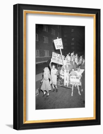 Fans at the Minnesota- Iowa Game and Football Weekend, Minneapolis, November 1960-Francis Miller-Framed Photographic Print