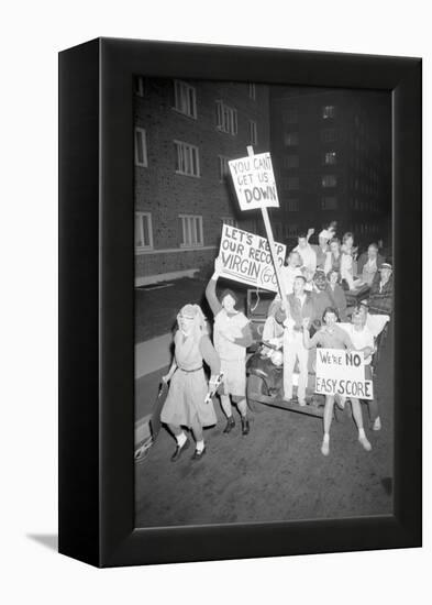 Fans at the Minnesota- Iowa Game and Football Weekend, Minneapolis, November 1960-Francis Miller-Framed Premier Image Canvas