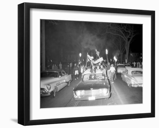 Fans at the Minnesota- Iowa Game and Football Weekend, Minneapolis, November 1960-Francis Miller-Framed Photographic Print