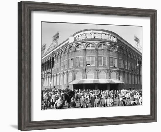 Fans Leaving Ebbets Field after Brooklyn Dodgers Game. June, 1939 Brooklyn, New York-David Scherman-Framed Photographic Print