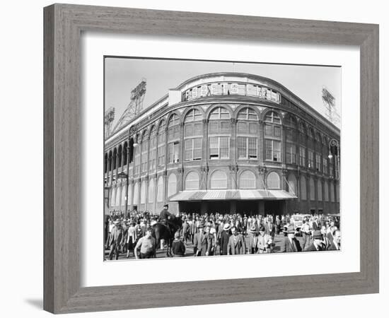 Fans Leaving Ebbets Field after Brooklyn Dodgers Game. June, 1939 Brooklyn, New York-David Scherman-Framed Photographic Print