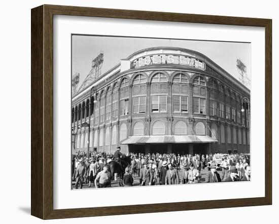 Fans Leaving Ebbets Field after Brooklyn Dodgers Game. June, 1939 Brooklyn, New York-David Scherman-Framed Photographic Print