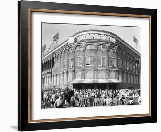 Fans Leaving Ebbets Field after Brooklyn Dodgers Game. June, 1939 Brooklyn, New York-David Scherman-Framed Photographic Print