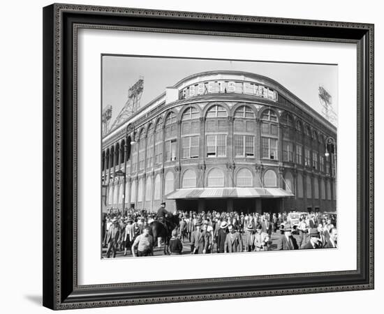 Fans Leaving Ebbets Field after Brooklyn Dodgers Game. June, 1939 Brooklyn, New York-David Scherman-Framed Photographic Print