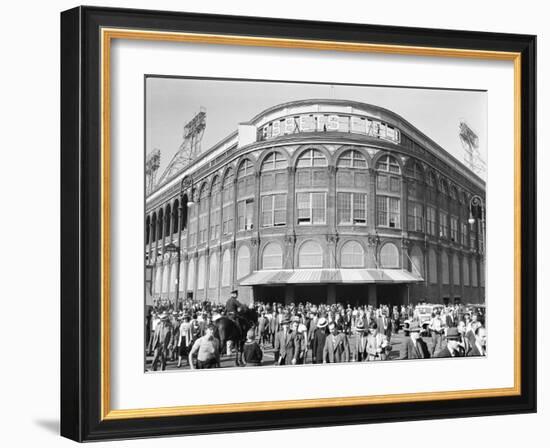 Fans Leaving Ebbets Field after Brooklyn Dodgers Game. June, 1939 Brooklyn, New York-David Scherman-Framed Photographic Print