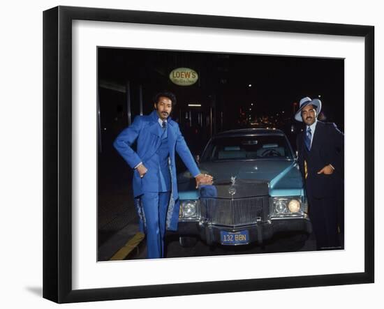 Fans of Mohammed Ali at Clay Bonavena Fight Outside of Madison Square Garden-Bill Ray-Framed Photographic Print