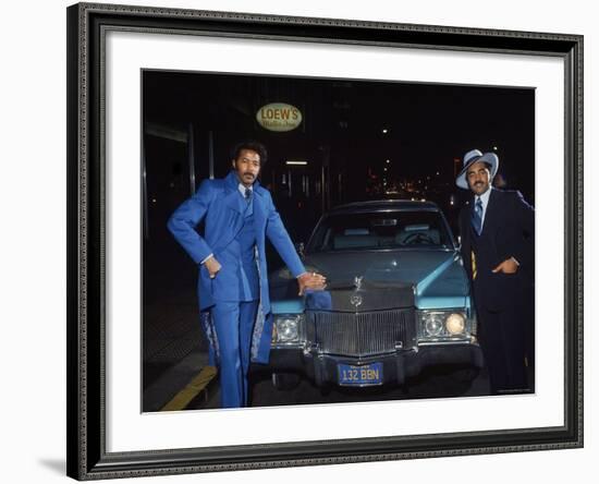 Fans of Mohammed Ali at Clay Bonavena Fight Outside of Madison Square Garden-Bill Ray-Framed Photographic Print