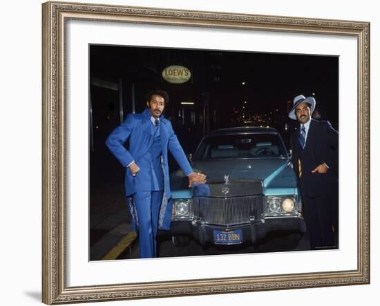 Fans of Mohammed Ali at Clay Bonavena Fight Outside of Madison Square Garden-Bill Ray-Framed Photographic Print