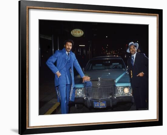 Fans of Mohammed Ali at Clay Bonavena Fight Outside of Madison Square Garden-Bill Ray-Framed Photographic Print