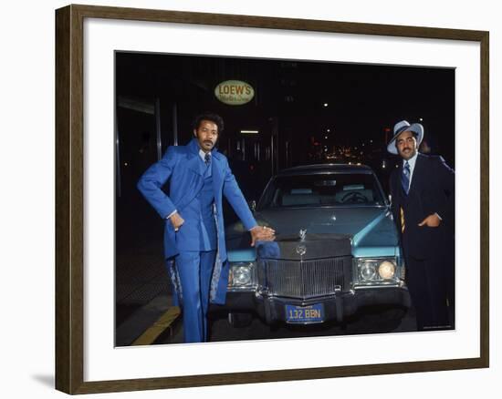 Fans of Mohammed Ali at Clay Bonavena Fight Outside of Madison Square Garden-Bill Ray-Framed Photographic Print