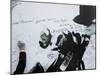 Fans Sign Tribute Wall to Michael Jackson outside the Staples Center, Los Angeles, July 7, 2009-null-Mounted Photographic Print