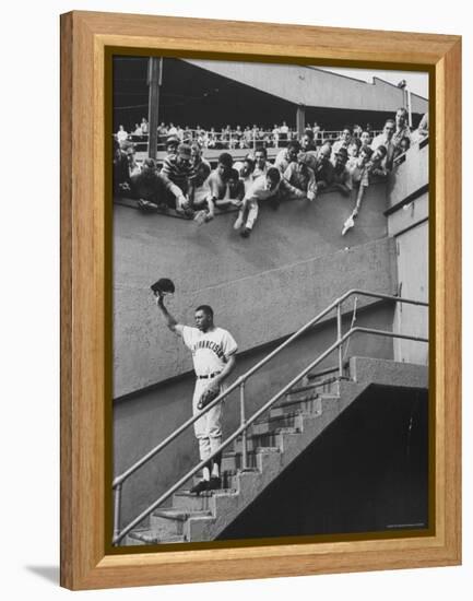 Fans Welcoming Giants Star Willie Mays at Polo Grounds-Art Rickerby-Framed Premier Image Canvas