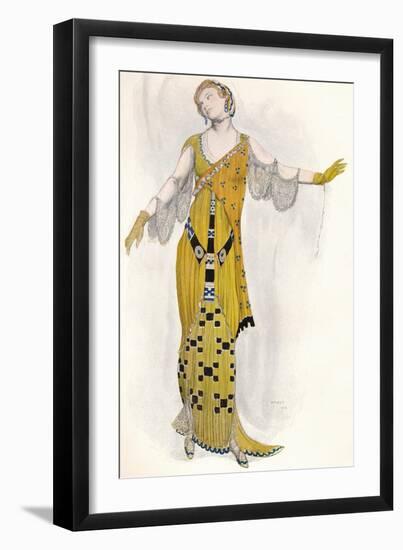 Fantaisie Sur Le Costume Moderne, Dione, C1910-Leon Bakst-Framed Giclee Print