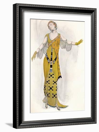 Fantaisie Sur Le Costume Moderne, Dione, C1910-Leon Bakst-Framed Giclee Print