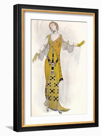 Fantaisie Sur Le Costume Moderne, Dione, C1910-Leon Bakst-Framed Giclee Print