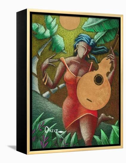 Fantasia Boricua-Oscar Ortiz-Framed Premier Image Canvas