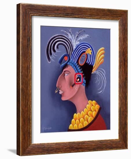 Fantasia De Los Mayas, 1999-John Wright-Framed Giclee Print