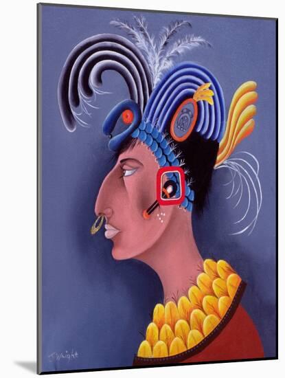Fantasia De Los Mayas, 1999-John Wright-Mounted Giclee Print