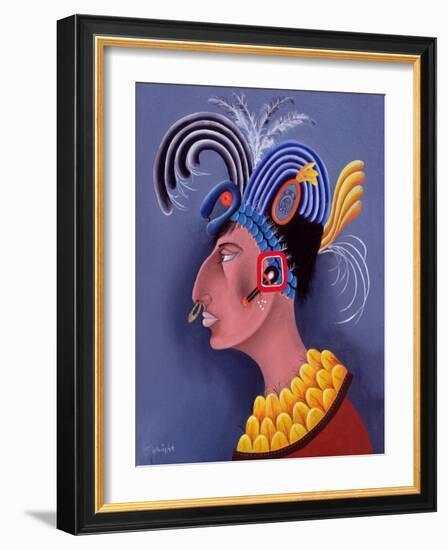 Fantasia De Los Mayas, 1999-John Wright-Framed Giclee Print