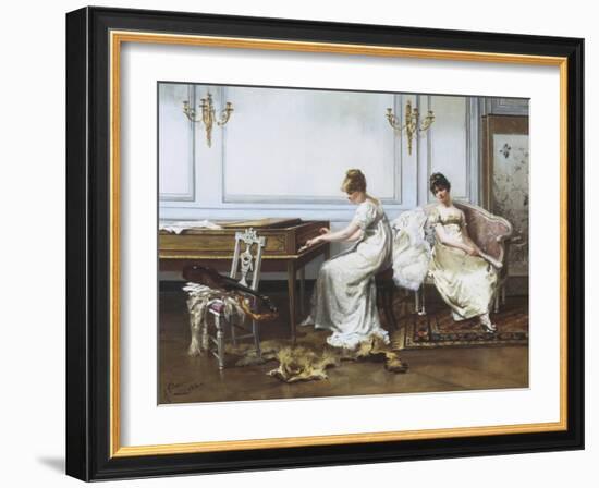 Fantasia in White, c.1854-Albert Ludovici-Framed Giclee Print