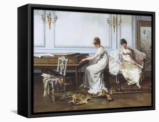 Fantasia in White, c.1854-Albert Ludovici-Framed Premier Image Canvas