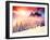 Fantastic Evening Landscape in a Colorful Sunlight. Dramatic Wintry Scene. National Park Carpathian-Leonid Tit-Framed Photographic Print