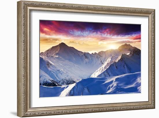 Fantastic Evening Winter Landscape-Leonid Tit-Framed Photographic Print