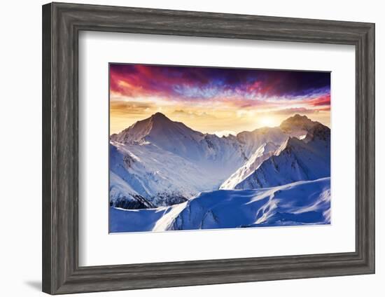 Fantastic Evening Winter Landscape-Leonid Tit-Framed Photographic Print