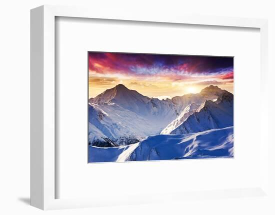 Fantastic Evening Winter Landscape-Leonid Tit-Framed Photographic Print