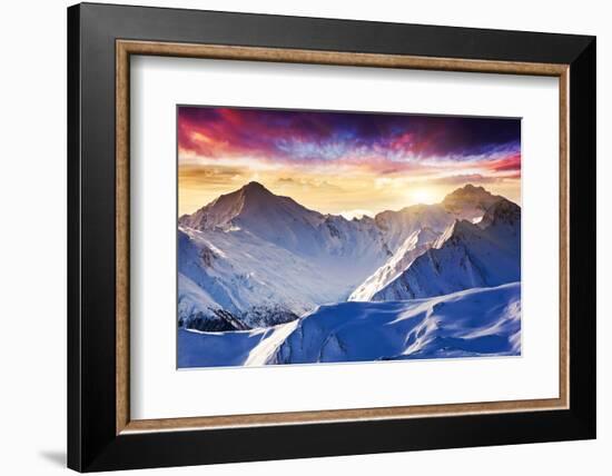 Fantastic Evening Winter Landscape-Leonid Tit-Framed Photographic Print