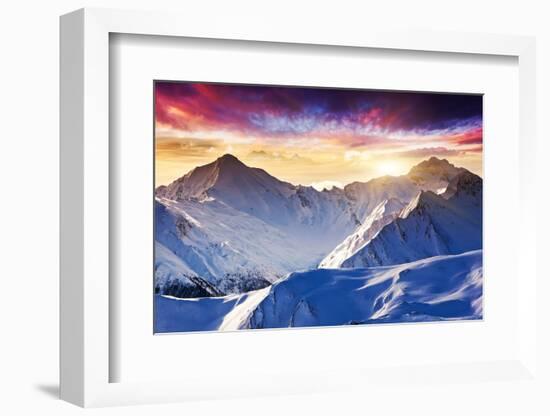 Fantastic Evening Winter Landscape-Leonid Tit-Framed Photographic Print