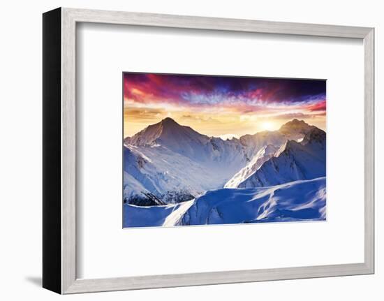 Fantastic Evening Winter Landscape-Leonid Tit-Framed Photographic Print