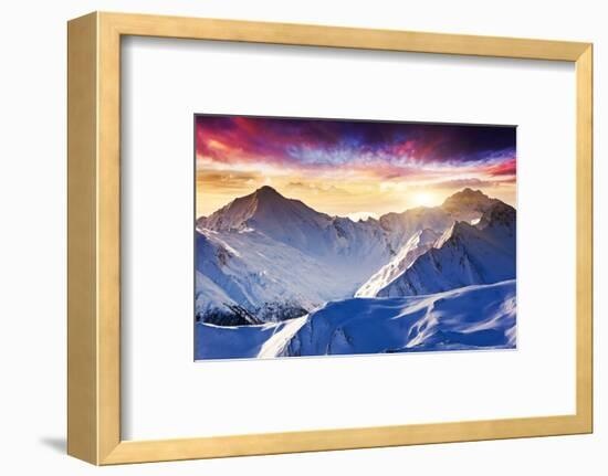 Fantastic Evening Winter Landscape-Leonid Tit-Framed Photographic Print