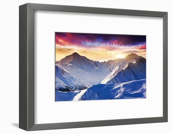 Fantastic Evening Winter Landscape-Leonid Tit-Framed Photographic Print